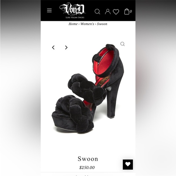 RARE Kat Von D Thick Black Velvet Swoon Platforms Heels SIZE 11 SEXY Y2K Makeup - Picture 1 of 3